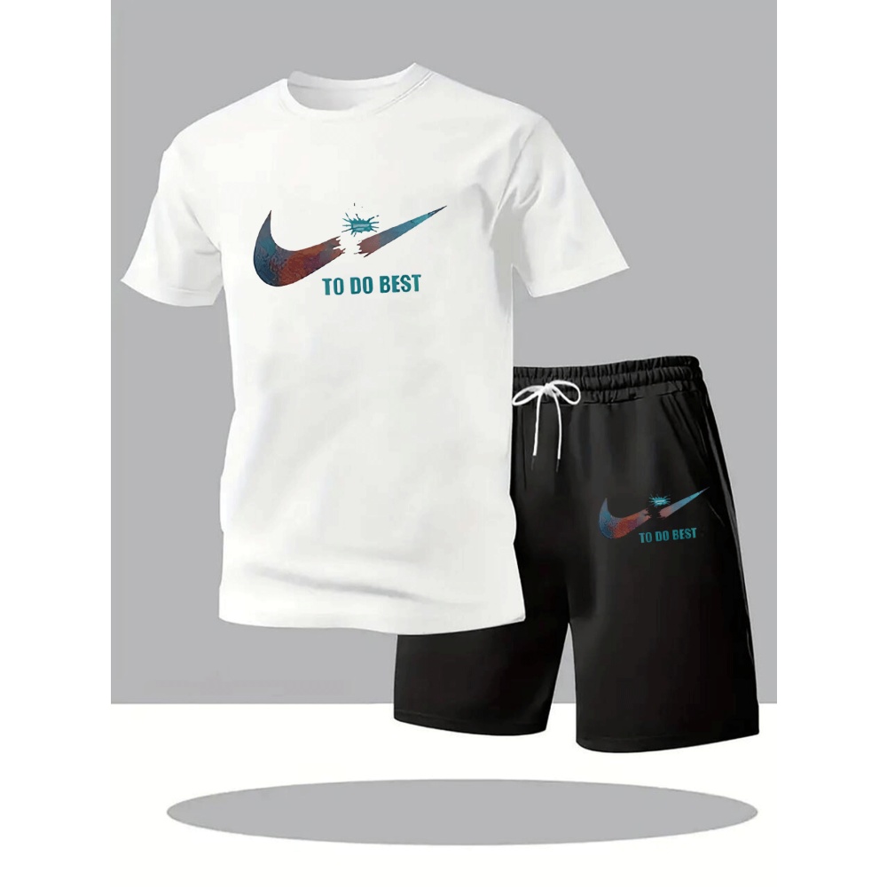 Home Gym Full Body - New Summer Sportswear Men's Suit Fashion