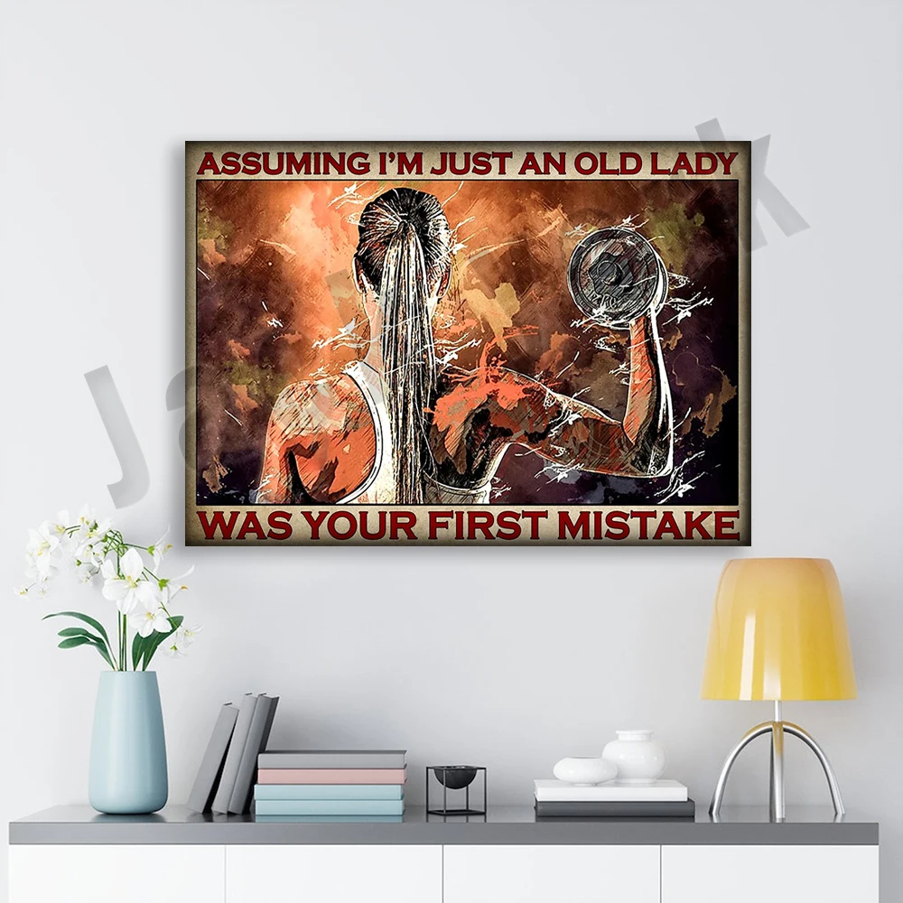 Home Gym York - Gym Gymer Fitness Weightlifting Girl Poster