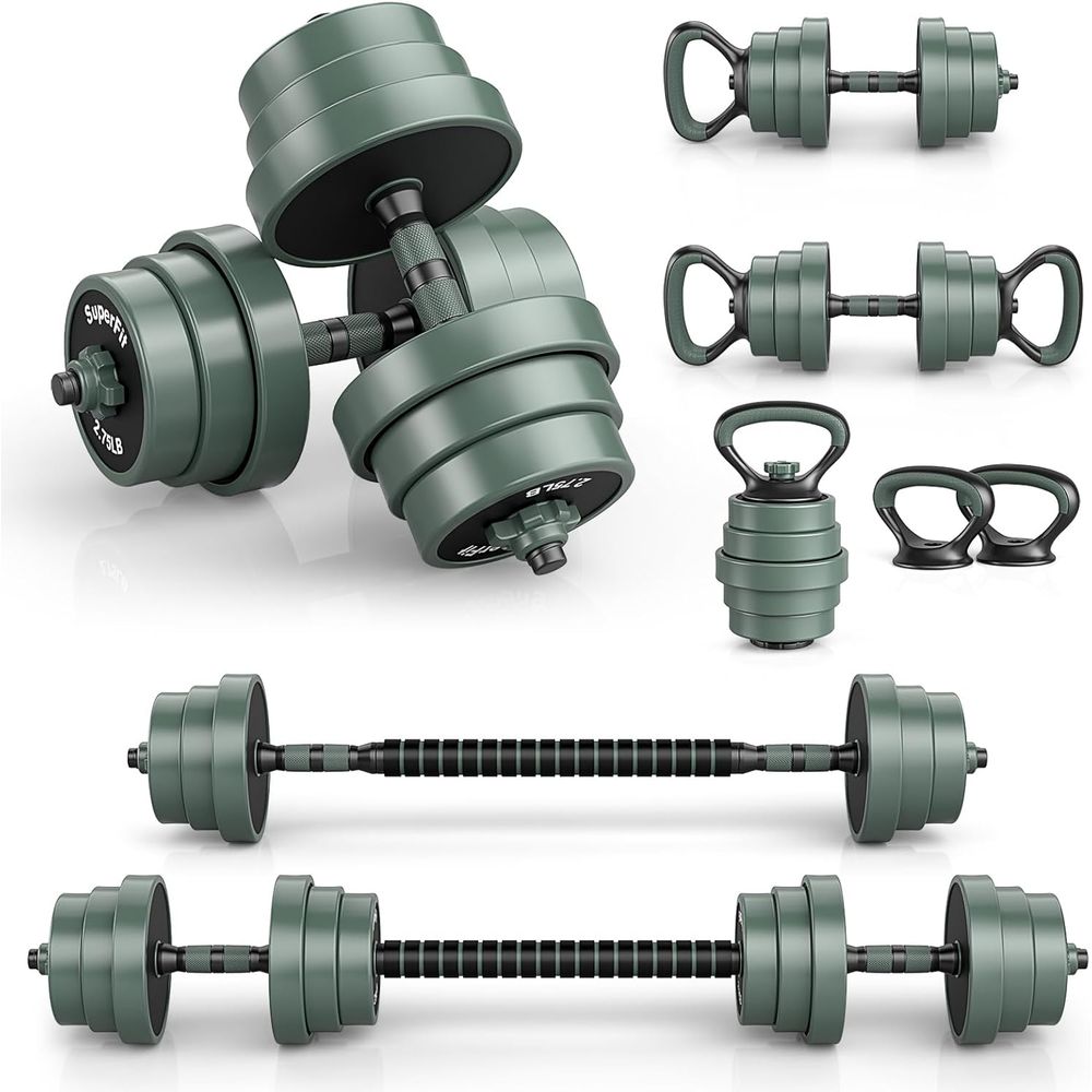 Home Gym Dumbbell Set - Versatile 4-in-1 Adjustable Weight Set: 92/47