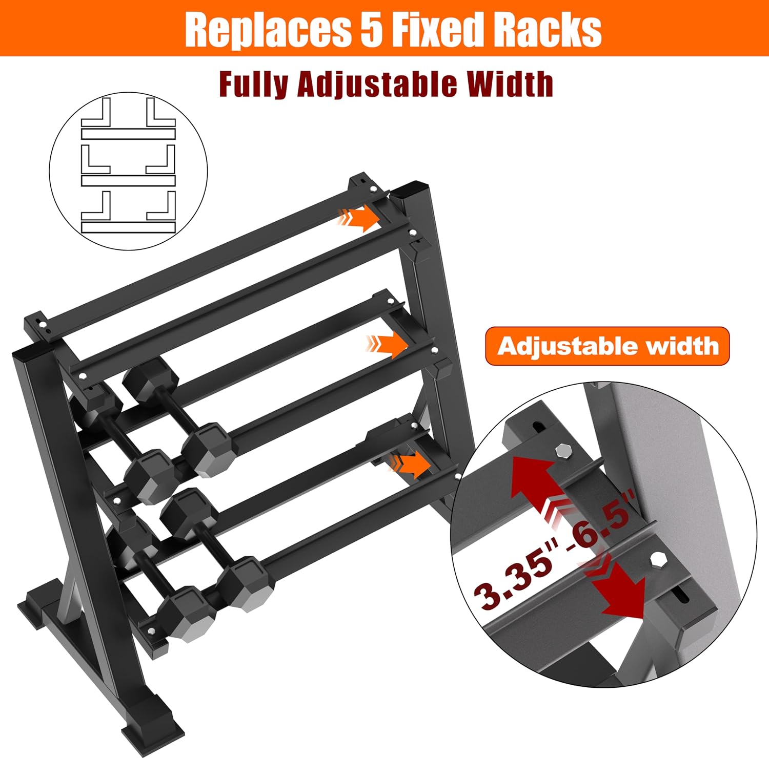 Heavy Duty Three Tier Dumbbell - Home Gym Fitness 评论和价格
