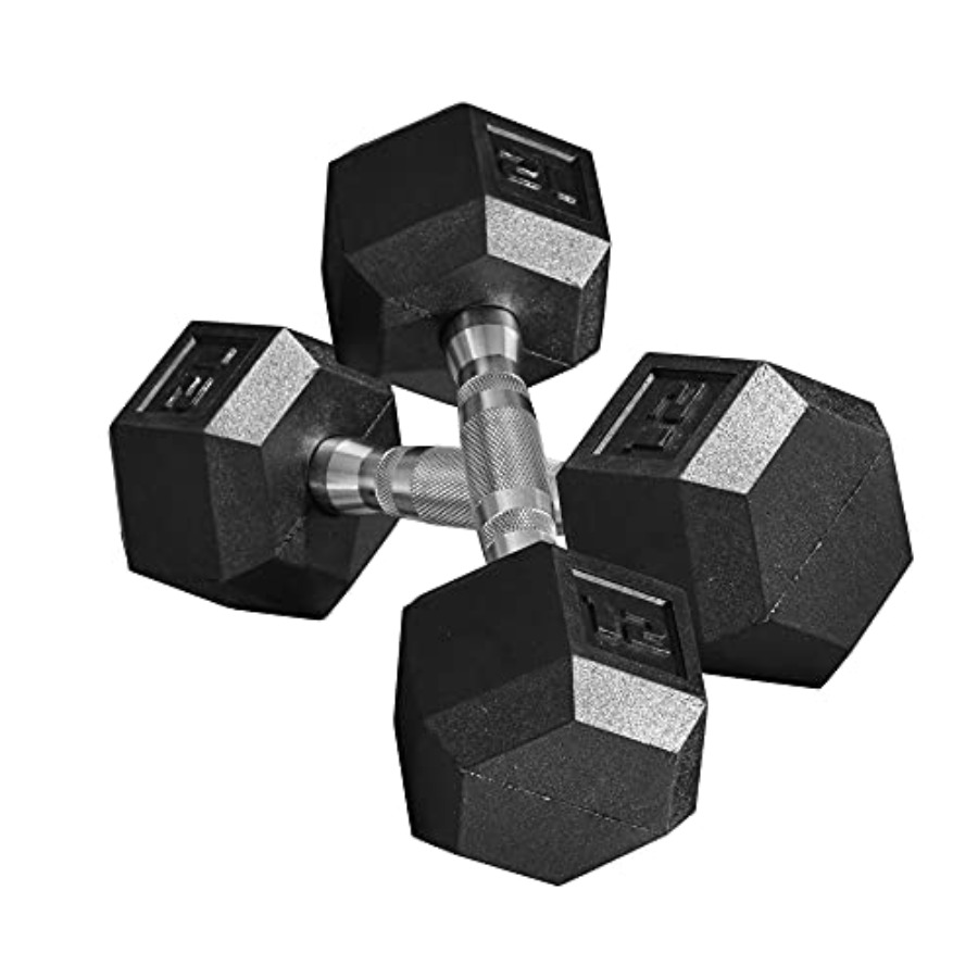 40lbs/45lbs/50lbs Rubber Dumbb - Home Gym Dumbbell Set 评论和价格