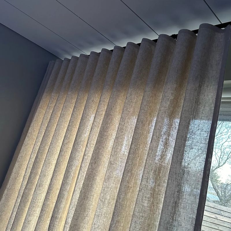 Silent S Fold Wave Curtain Tra - Cable Pulley System 评论和价格