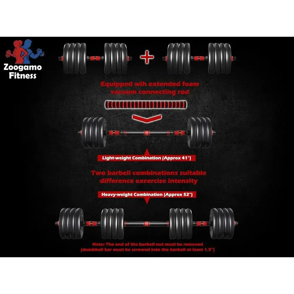 88-110 Lbs Adjustable Dumbbell - Home Gym Dumbbell Set 评论和价格