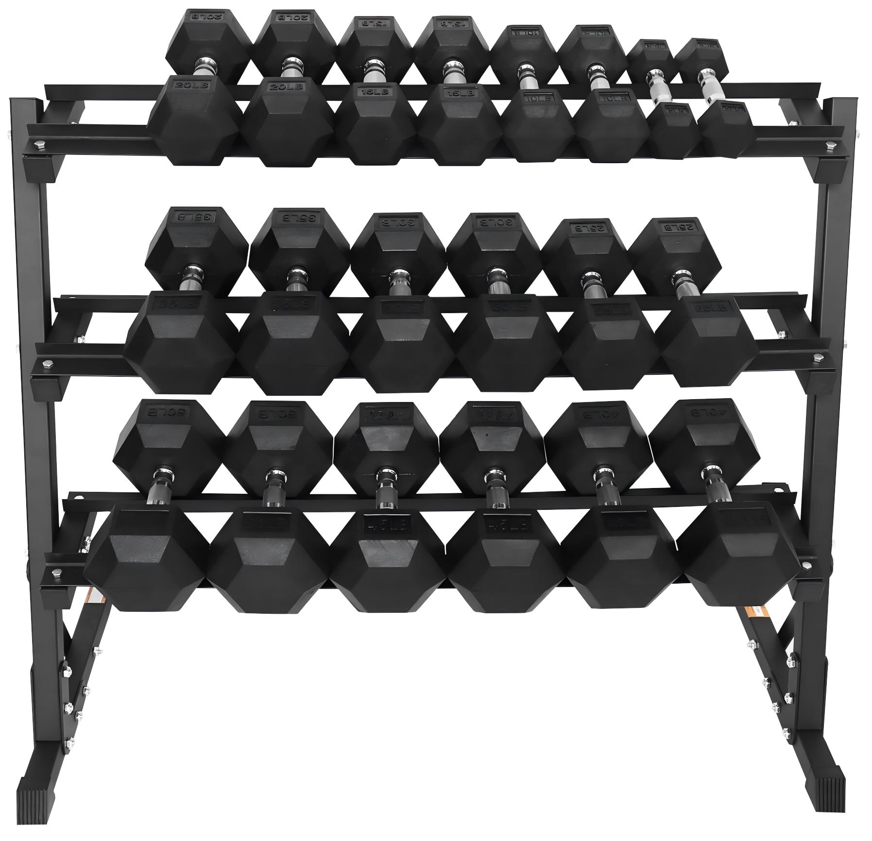 Premium Rubber Coated Hex Dumb - Home Gym Dumbbell Set 评论和价格