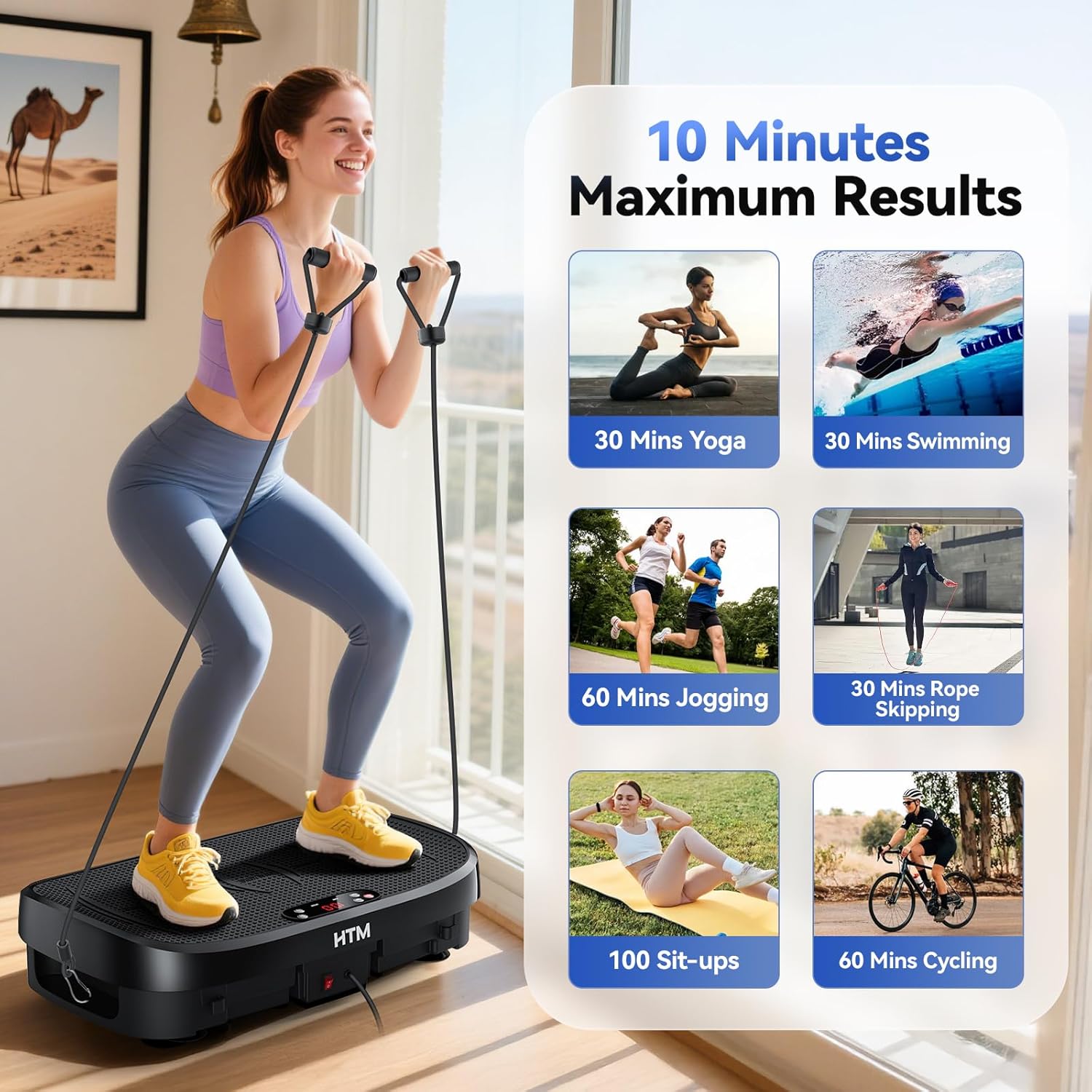 Vibration Plate Fat Burning Fi - Home Gym Tunturi 评论和价格
