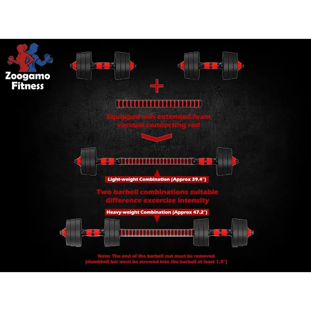 44Lb Adjustable Dumbbell Set w - Home Gym Dumbbell Set 评论和价格