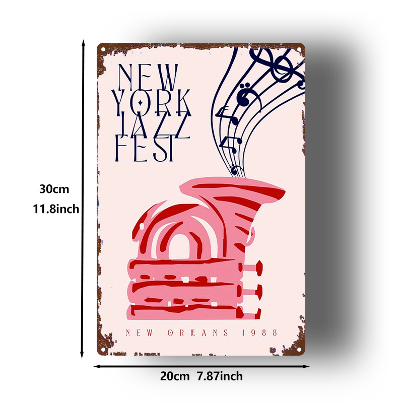 2D Flat, 1pc, Metal Sign, New  - Home Gym York 评论和价格