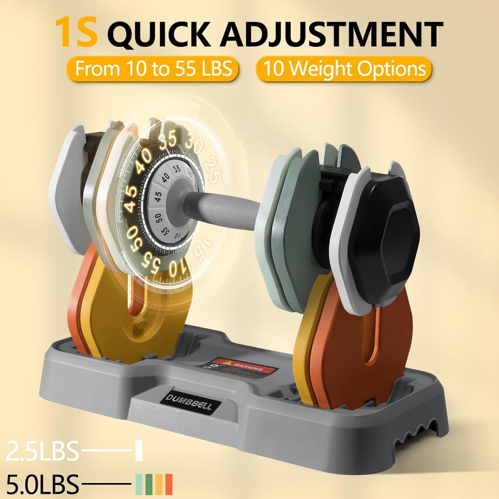 Adjustable Dumbbells Set - 25/ - Home Gym Dumbbell Set 评论和价格