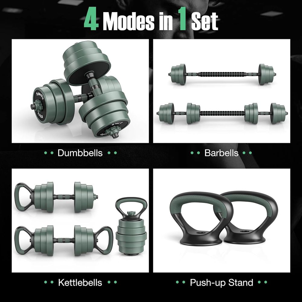 Versatile 4-in-1 Adjustable We - Home Gym Dumbbell Set 评论和价格