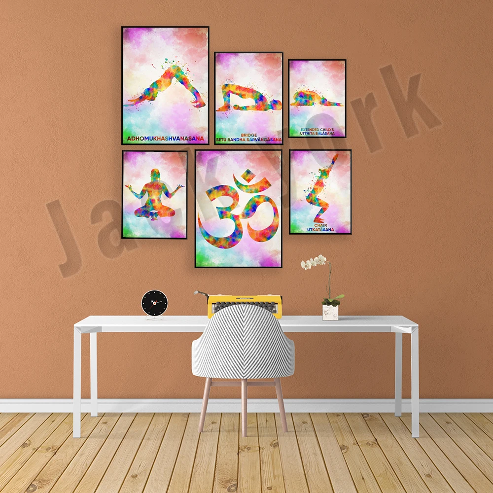 Yoga Ashtanga Pose Poster Home - Home Gym York 评论和价格