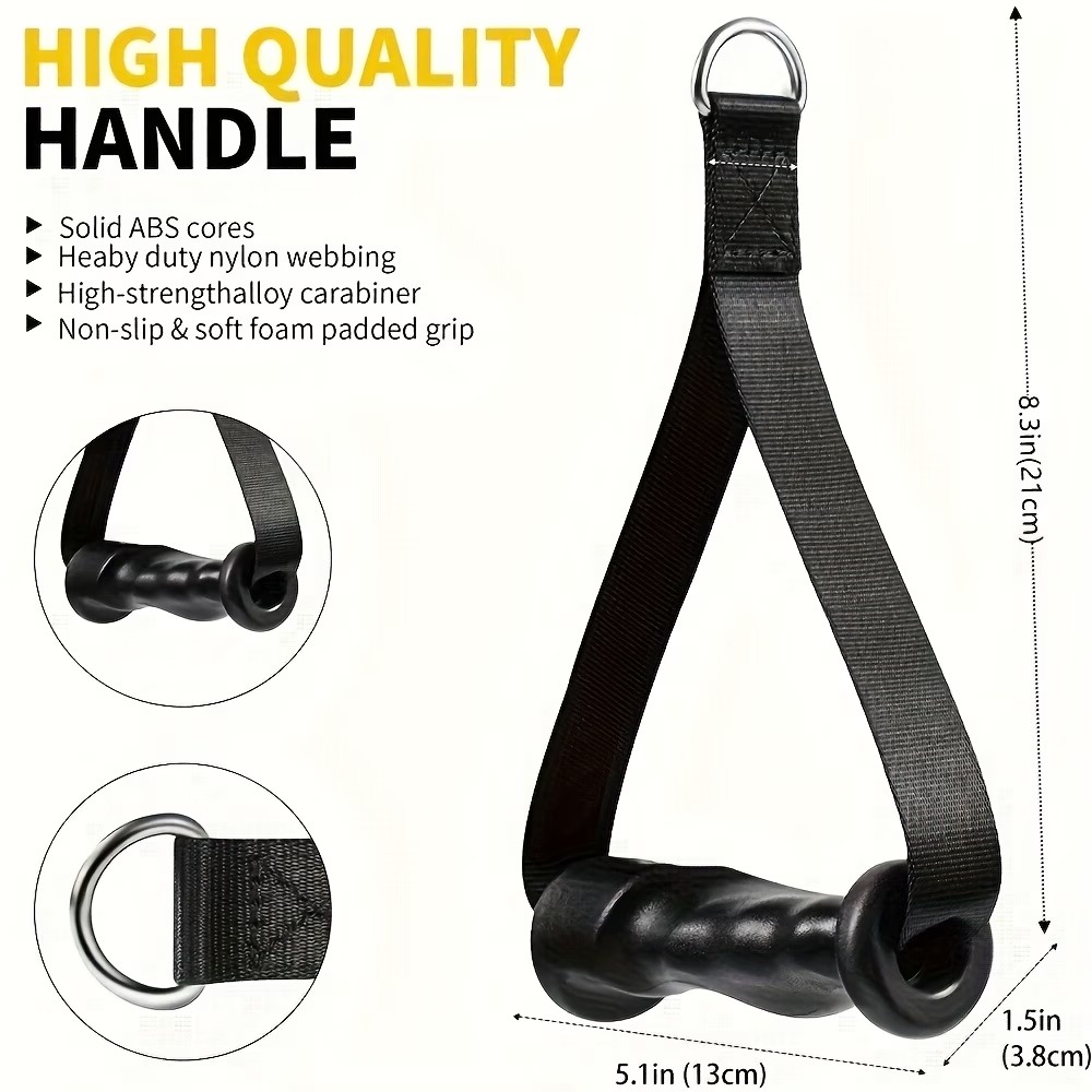 1Pair Ergonomic Exercise Handl - Cable Pulley System 评论和价格