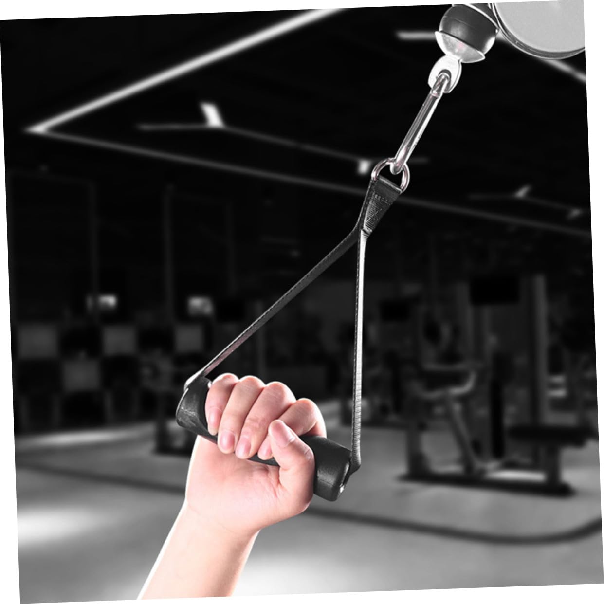 1Pair Ergonomic Exercise Handl - Cable Pulley System 评论和价格