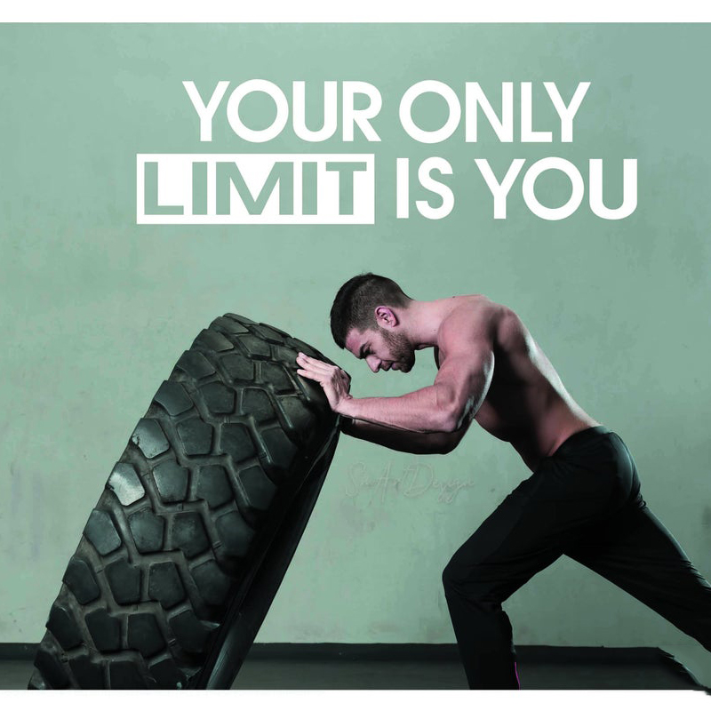 Your only limit is you - Wall  - Home Gym Design 评论和价格